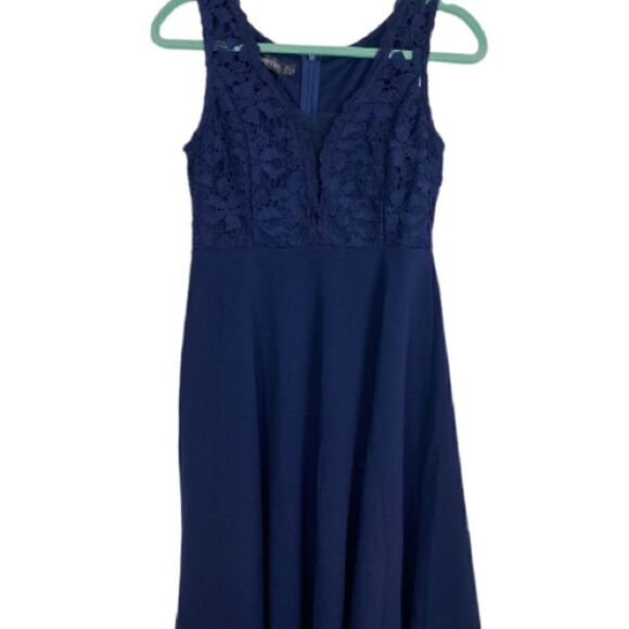 3 for $30 HOMEYEE Navy Cocktail Dress NWT - Picture 1 of 8